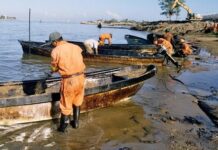 Derrame de hidrocarburos en el Golfo de México deja más de 825 toneladas de residuos