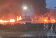 Se registra incendio en inmediaciones de Refinería Olmeca