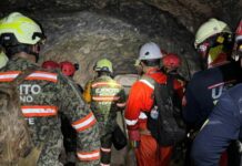 Hallan muerto a tercer trabajador de mina Santa Fe, Sinaloa; siguen labores para rescatar a último minero