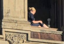 Florencia Franco, la mujer que tomó el sol en una ventana de Palacio Nacional, renuncia a su cargo