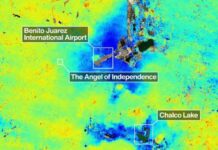 Nuevo satélite de la NASA revela en tiempo real el hundimiento de la Ciudad de México