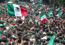 Celebran más de 800 mil personas tercera victoria de México en el Mundial