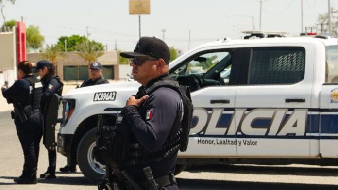 Policiaca ; Gobierno de Marina del Pilar refuerza presencia policial en Mexicali tras alerta de seguridad de EU (1)